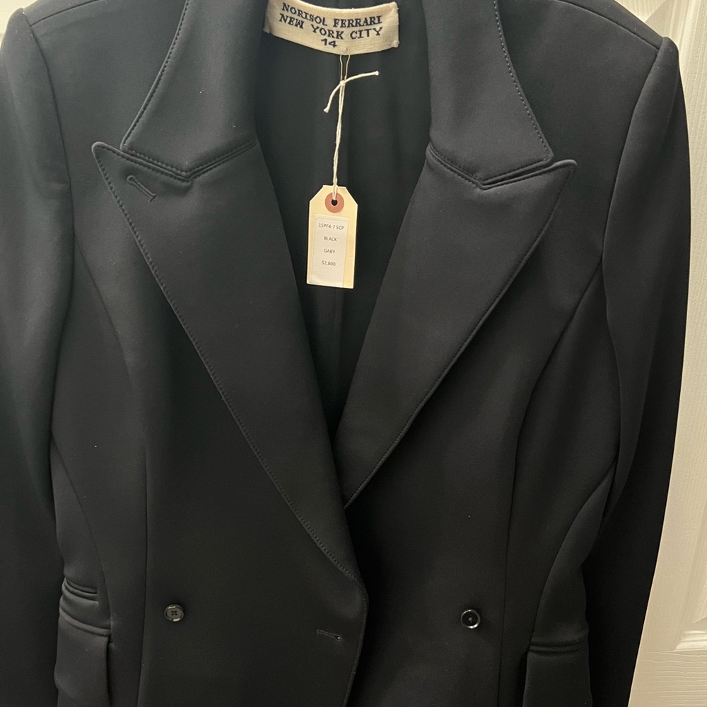 Black Norisol Ferrari Jacket made in New York. Never used, brand new. Size 14